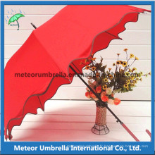 Automatique PU Coated Gift Flower Women Umbrella for Wedding